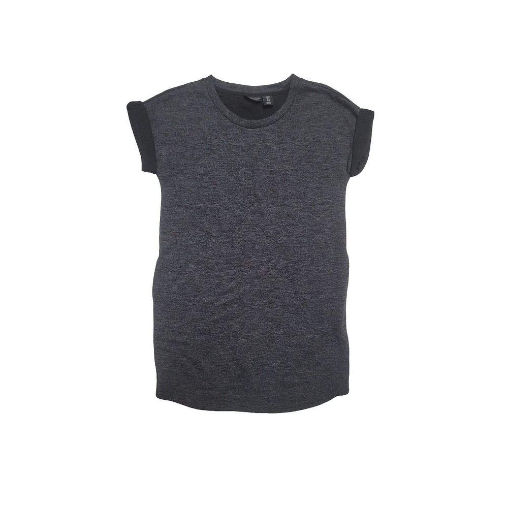 Adrienne Vittadini Short Sleeve Womens Gray‎ Sheath Dress Size Small